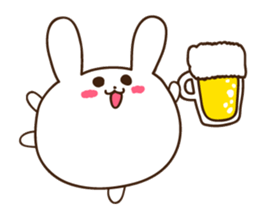 rabbit of marshmallow sticker #9969001