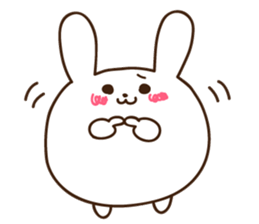 rabbit of marshmallow sticker #9969002