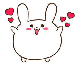 rabbit of marshmallow sticker #9969004