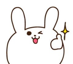 rabbit of marshmallow sticker #9969010