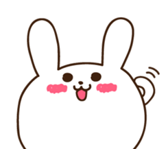 rabbit of marshmallow sticker #9969011