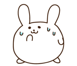 rabbit of marshmallow sticker #9969012