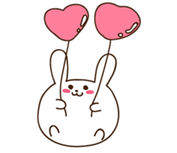 rabbit of marshmallow sticker #9969016