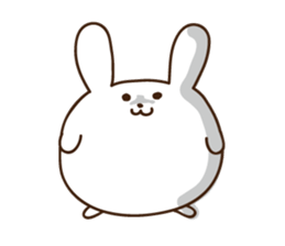 rabbit of marshmallow sticker #9969018