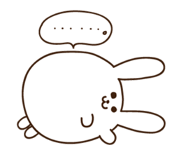 rabbit of marshmallow sticker #9969021