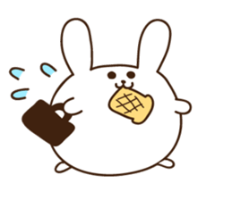 rabbit of marshmallow sticker #9969022