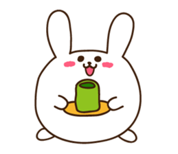 rabbit of marshmallow sticker #9969023