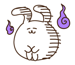 rabbit of marshmallow sticker #9969024