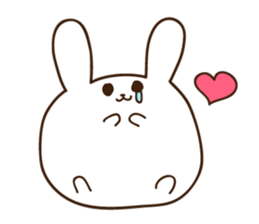 rabbit of marshmallow sticker #9969026