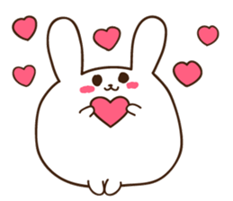 rabbit of marshmallow sticker #9969027