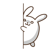 rabbit of marshmallow sticker #9969029