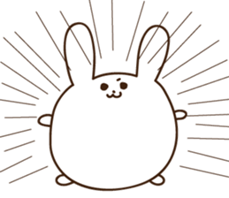 rabbit of marshmallow sticker #9969030