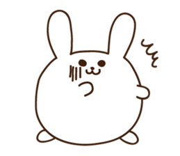 rabbit of marshmallow sticker #9969031