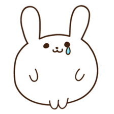 rabbit of marshmallow sticker #9969032