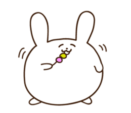 rabbit of marshmallow sticker #9969034