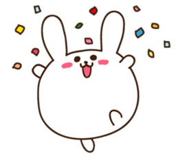 rabbit of marshmallow sticker #9969036