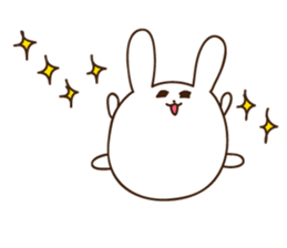 rabbit of marshmallow sticker #9969039