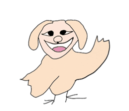 Dog bird sticker #9969458