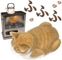 Cat's Message (Brown tiger white) sticker #9969538