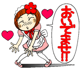 Castor bean-chan 30 maid Hen sticker #9969996