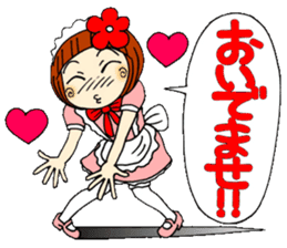 Castor bean-chan 30 maid Hen sticker #9969996