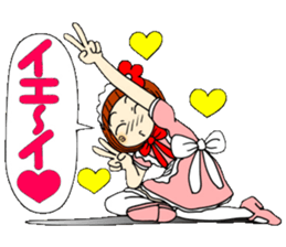 Castor bean-chan 30 maid Hen sticker #9969999