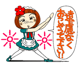 Castor bean-chan 30 maid Hen sticker #9970000