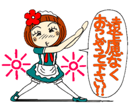 Castor bean-chan 30 maid Hen sticker #9970000