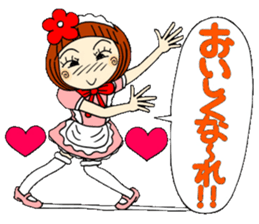 Castor bean-chan 30 maid Hen sticker #9970014