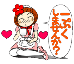 Castor bean-chan 30 maid Hen sticker #9970018