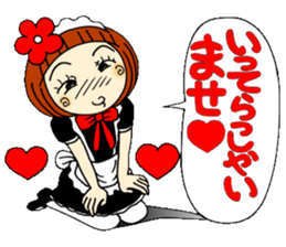 Castor bean-chan 30 maid Hen sticker #9970019