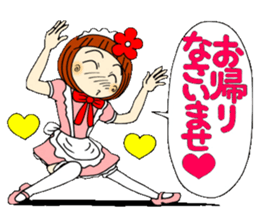 Castor bean-chan 30 maid Hen sticker #9970020