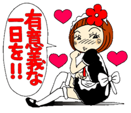 Castor bean-chan 30 maid Hen sticker #9970028