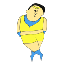 Love and fat warriors MAN sticker #9970152