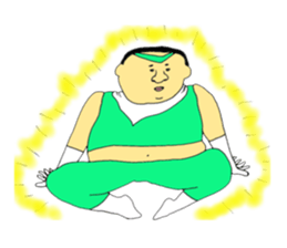 Love and fat warriors MAN sticker #9970156