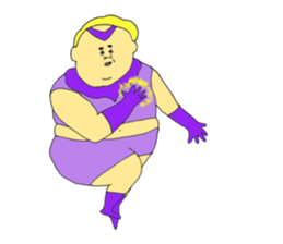 Love and fat warriors MAN sticker #9970161