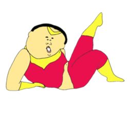 Love and fat warriors MAN sticker #9970163