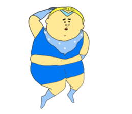 Love and fat warriors MAN sticker #9970185