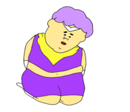 Love and fat warriors MAN sticker #9970187