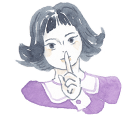 Many different faces 2 sticker #9970239