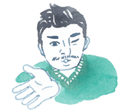 Many different faces 2 sticker #9970249