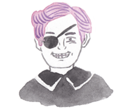 Many different faces 2 sticker #9970251