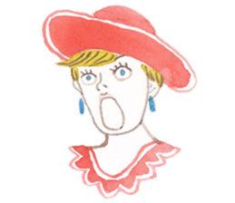 Many different faces 2 sticker #9970255