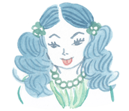 Many different faces 2 sticker #9970256