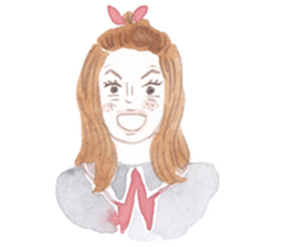 Many different faces 2 sticker #9970257