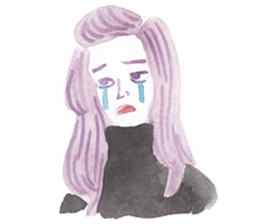 Many different faces 2 sticker #9970259