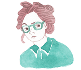 Many different faces 2 sticker #9970262