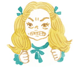 Many different faces 2 sticker #9970264