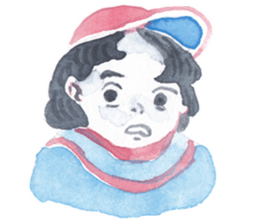 Many different faces 2 sticker #9970265