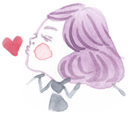 Many different faces 2 sticker #9970267